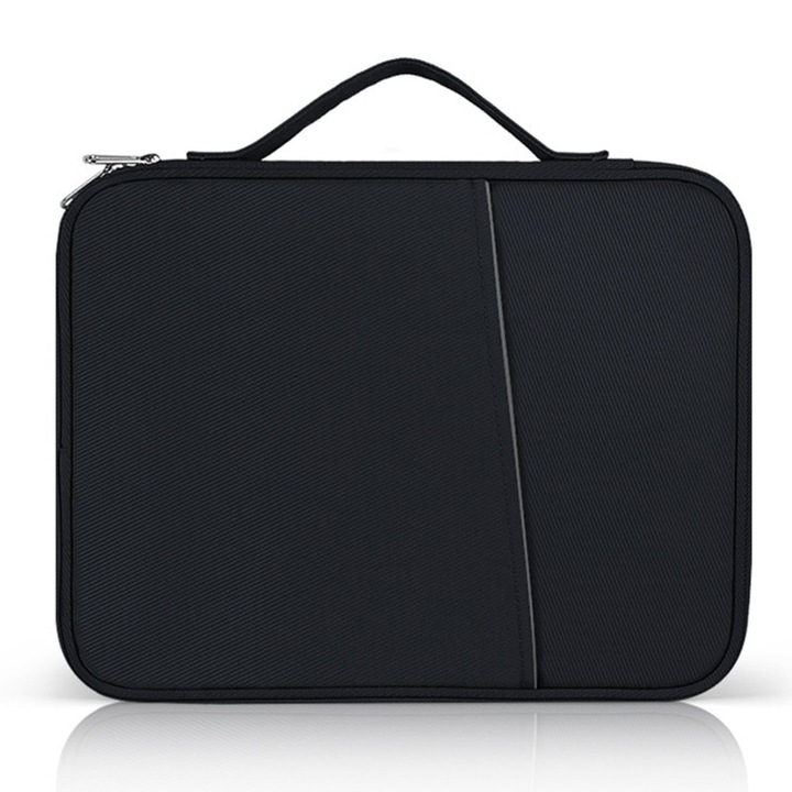 Husa de transport pentru tableta, Basesailor, 10.2-11 inch, neagra, 30x23.5x2.5cm