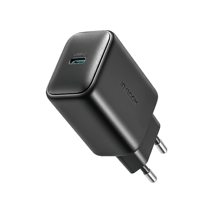 Захранващ адаптер, Joyroom, JR-TCF23, USB-C, 25W, черен, бързо зареждане