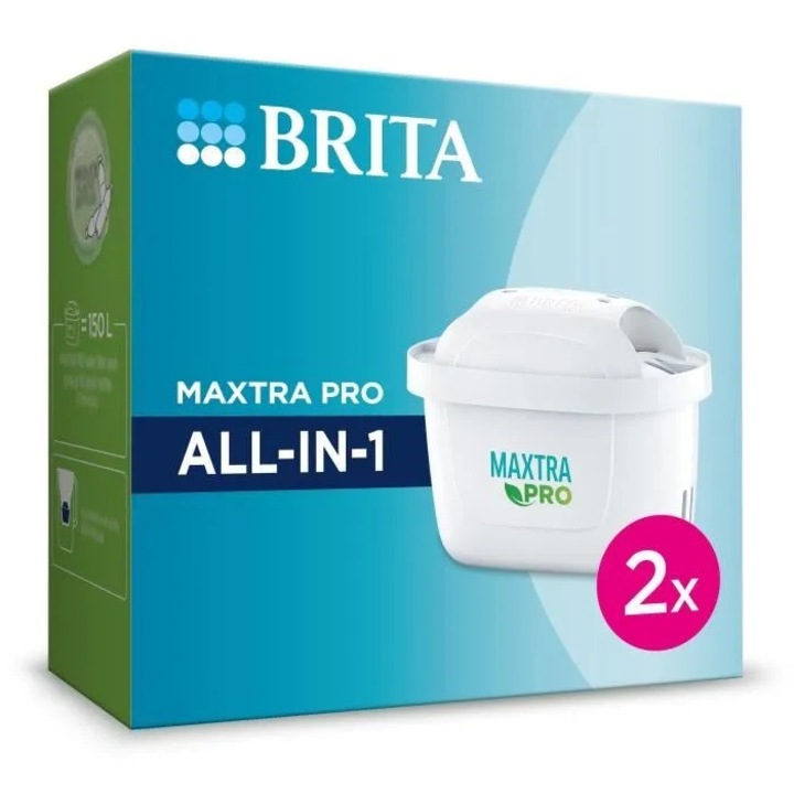 Комплект от 2 филтърни патрона Brita, Maxtra Pro