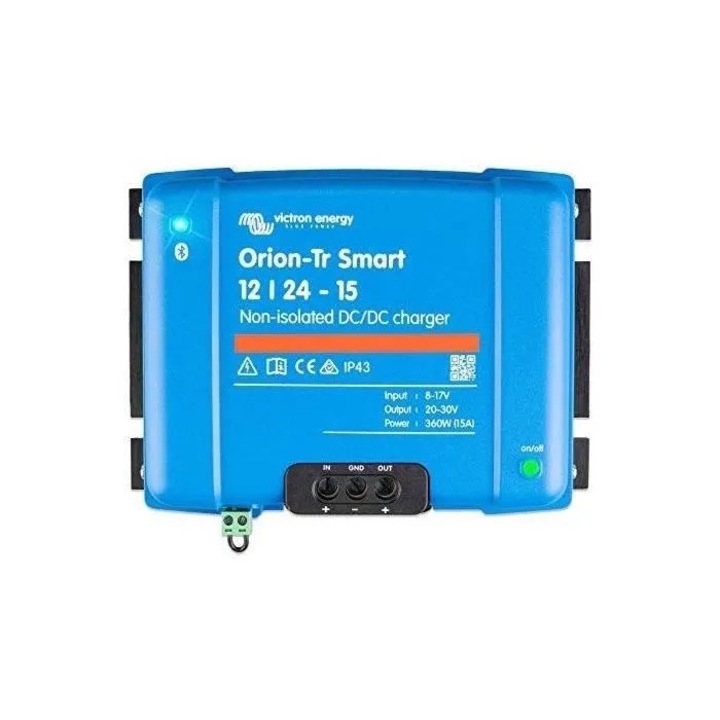 Зарядно DC-DC Victron Energy Orion Smart 12/24-15A, неизолирано