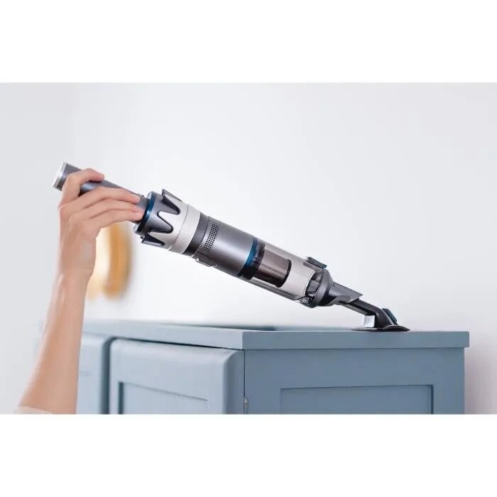 Aspirator EZIclean Blaster F130, 120 W, Filtru HEPA, Albastru Gri