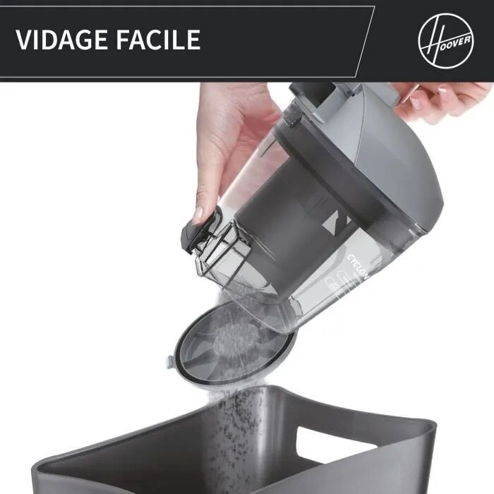 Aspirator fara sac, Hoover, HP320PET, 850 W, 2 l, 75 dBA, special pentru animale