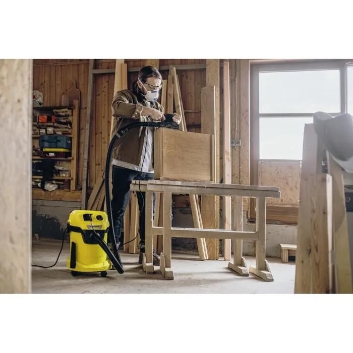 Aspirator umed si uscat Karcher WD 3 P, 19L, 1000W