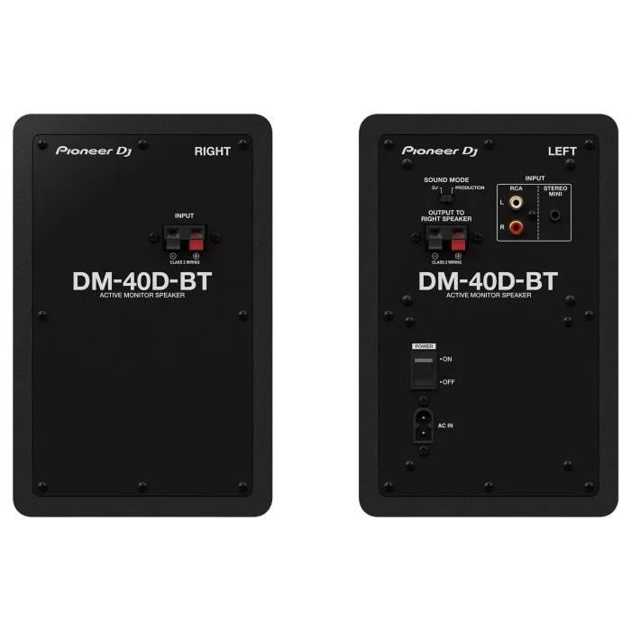 Set 2 boxe Pioneer DJ DM-40D-BT, Bluetooth, 2 x 19 W, negru