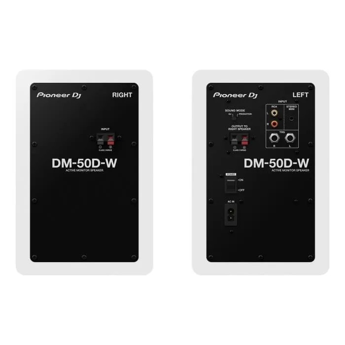 Pereche boxe Pioneer DJ DM-50D-W, 2 x 25 W, alb