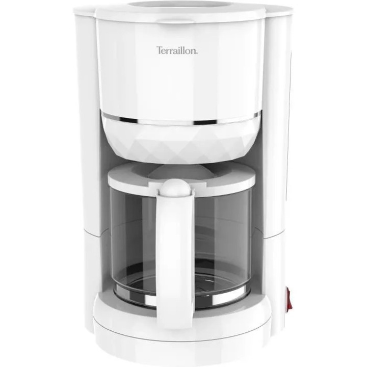Cafetiera Terraillon 15353 Diamant, 1,25 l, 980 W, alb