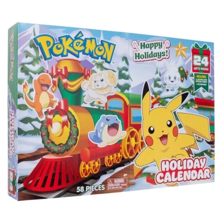 Adventi naptár, Bandai, Pokémon, 24 db