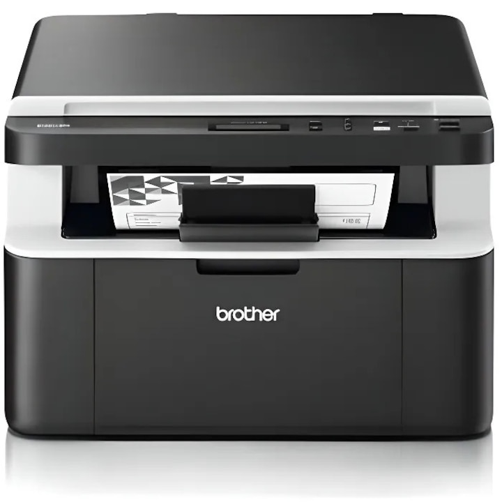 Принтер Brother DCP1612WF1, безжичен, черно-бял, компактен