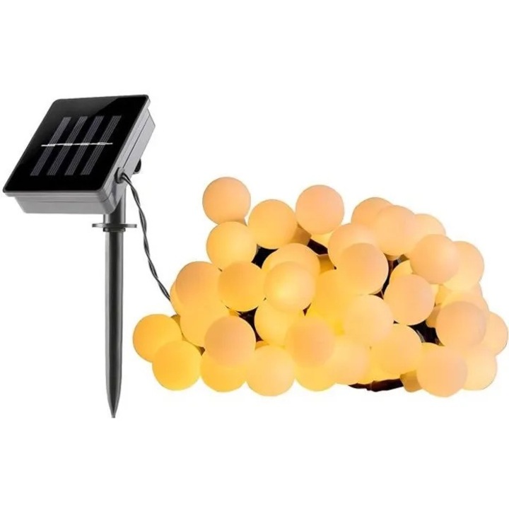 Cutie Solara LUMI GARDEN Billy Solar - Alb - 60 Cesti - 700 cm