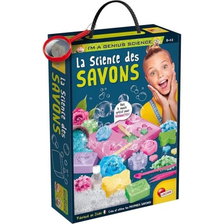 Genius Science - jocuri educative, set de stiinta, personalizare sapunuri, multicolor