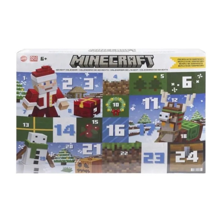 Calendar Advent, Minecraft, 8,25 cm, set jucarii interactive copii