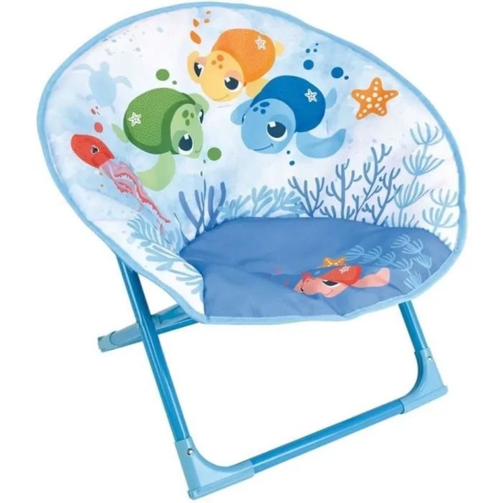 Scaun camera copii, Fun House, pliabil, multicolor, 47x54x42cm