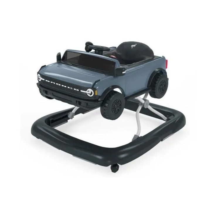 Bright Starts Ford Bronco 4 az 1-ben Bébikomp, interaktív játék kormánykerékkel, szürke, 6 hónapnál tovább