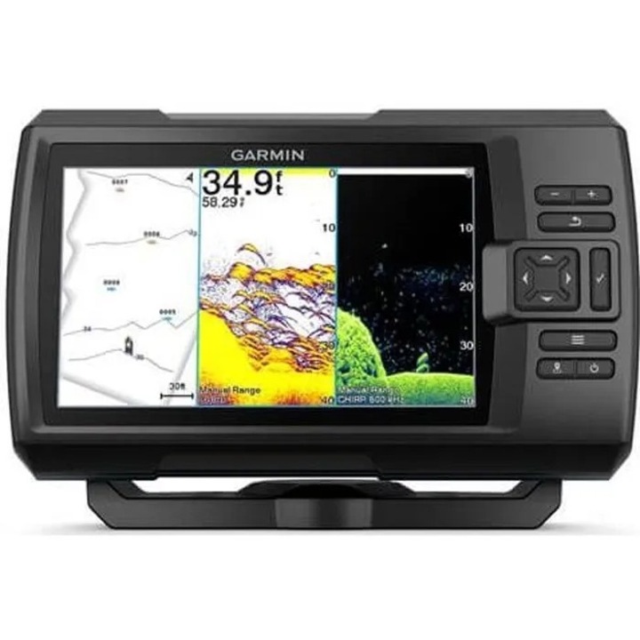 GPS сонар за риболов Garmin 7 PS, ехолот с GT20-TM, 7 инча, черен