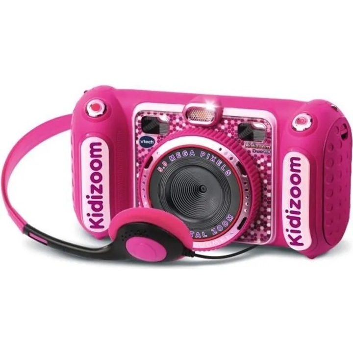 Камера Vtech Kidizoom Duo DX, розова, 2MP, двоен екран