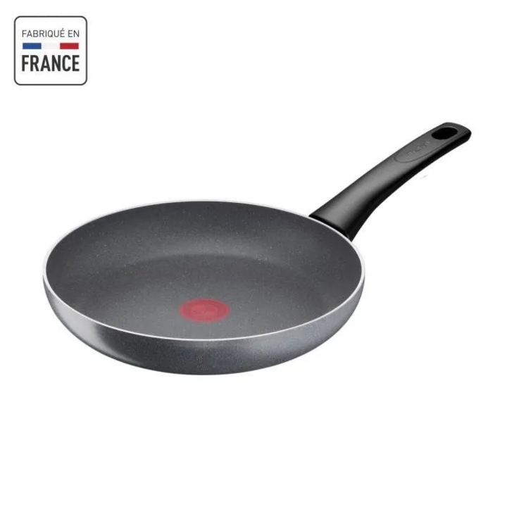Тиган Tefal Hard Stone 28 см, минерален, незалепващ, черен
