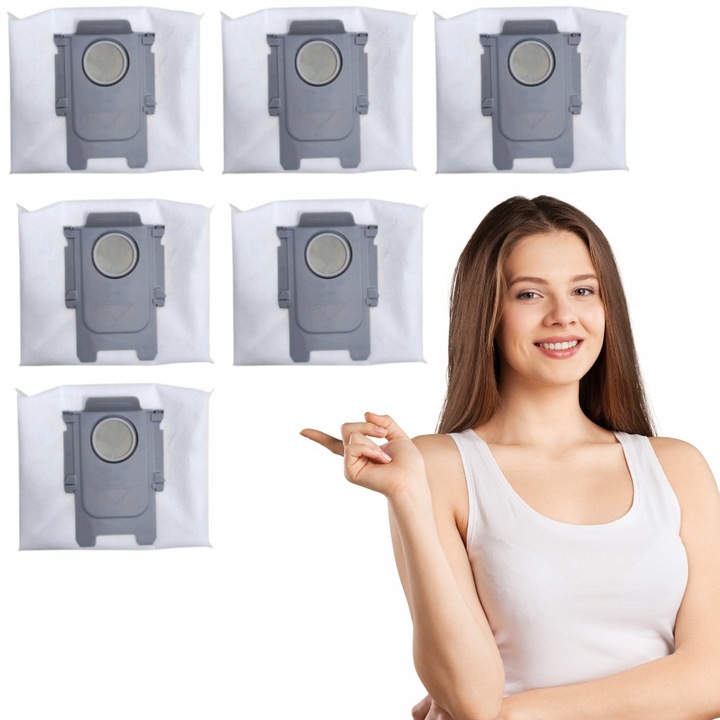 Saci Aspirator Roborock S7 Maxv Ultra/Q7/Q7+/S8+/S8 Pro Ultra - 6 Buc, AreoSe