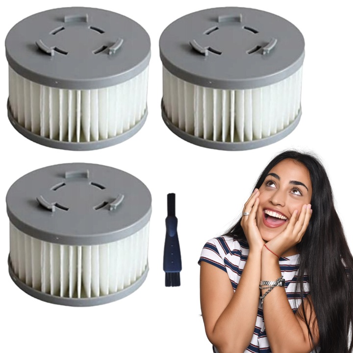 Jimmy Jv85, Jv85 Pro/H9 Pro függőleges porszívóhoz való 3 db-os Hepa szűrőkészlet cseréje, kiváló minőségű csere, egyszerű telepítés és csere, precíz kialakítás