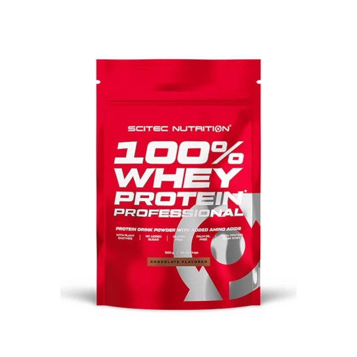 Хранителна добавка Scitec 100% суроватъчен протеин професионален бял шоколад 0,500 кг