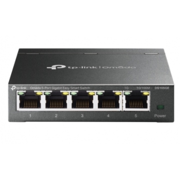 Switch TP-Link Omada DS105GE, 5 porturi, Gigabit