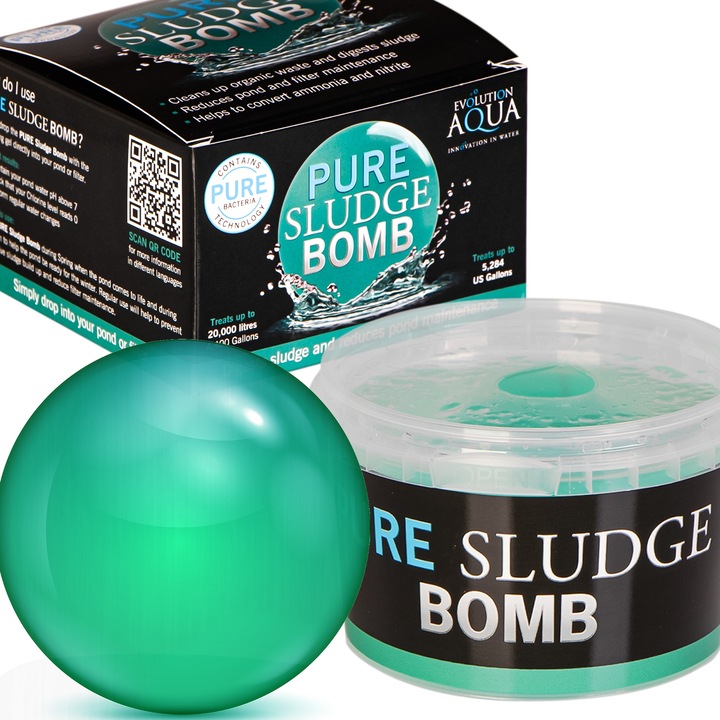 Biológiai készítmény szennyeződések és üledékek eltávolítására tavakból és tócsákból, Evolution Aqua Pure Sludge Bomb, 1 db