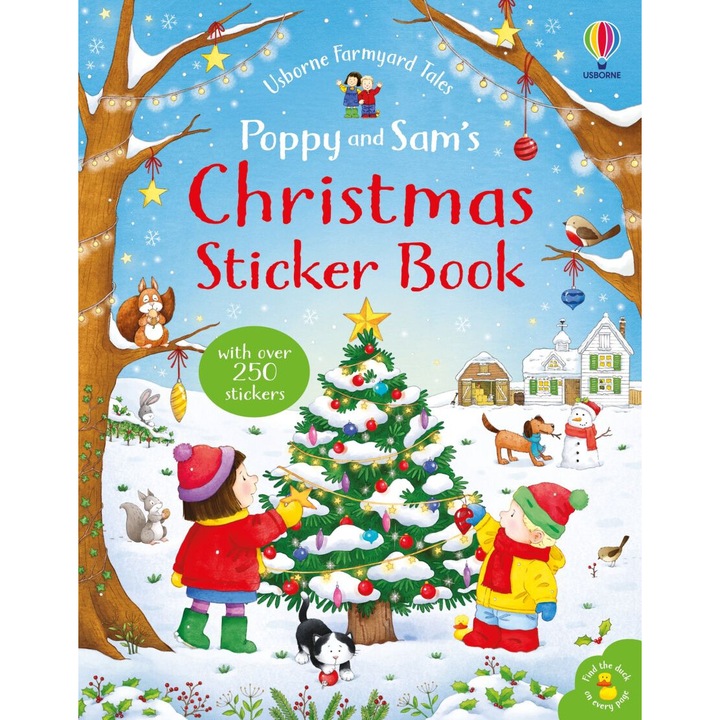 Carte cu stickere - Fyt Poppy And Sam'S christmas sticker book, Usborne