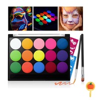 Set pictura pe fata si corp, Ronyes, 15 culori, non-toxic, pentru copii si adulti