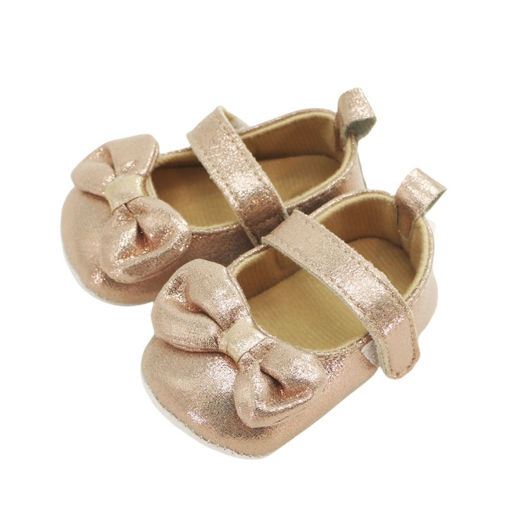 Botosei cu funda pentru fete, primii pasi, 43064-H144, auriu, 11 EU