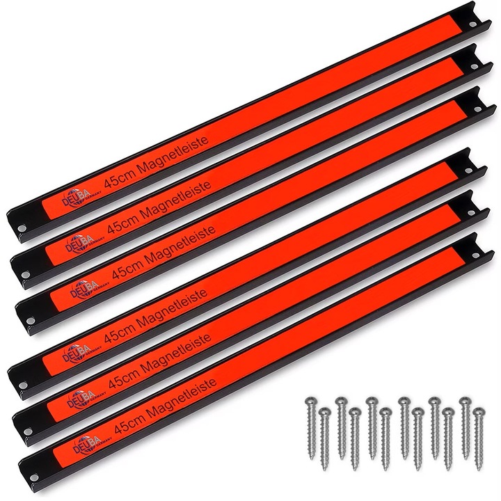 Set 6 Benzi magnetice pentru scule, Deuba, 45 cm