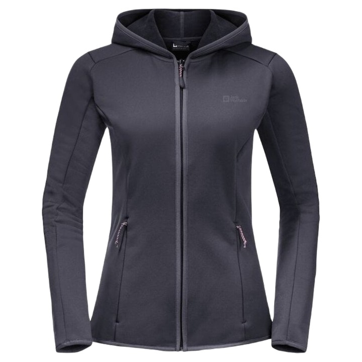 Дамско яке, Jack Wolfskin Baiselberg Hooded FZ W 1710771, Черен