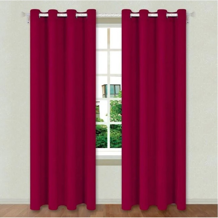 Perdea Decorativa Bordo cu Inele 140x260cm