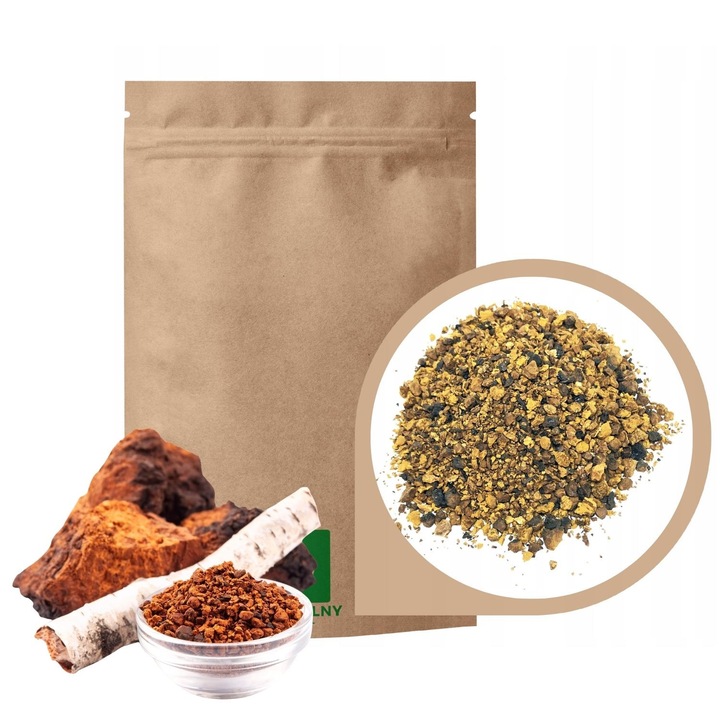 Batranelul subcortical - Chaga, Agrest, 100% natural, taiata, uscata, DoyPack, 200g