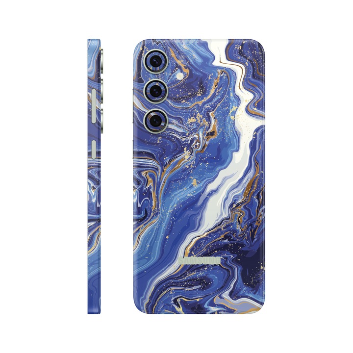 Folie de protectie pentru Samsung Galaxy S24, Colectia Signature, Skin Spate cu laterale unite, Stellar Drift