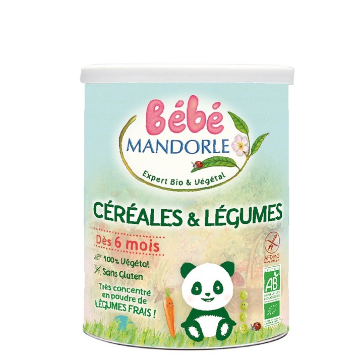 Cereale si legume pentru bebelusi - de la 6 luni, 400g, La Mandorle
