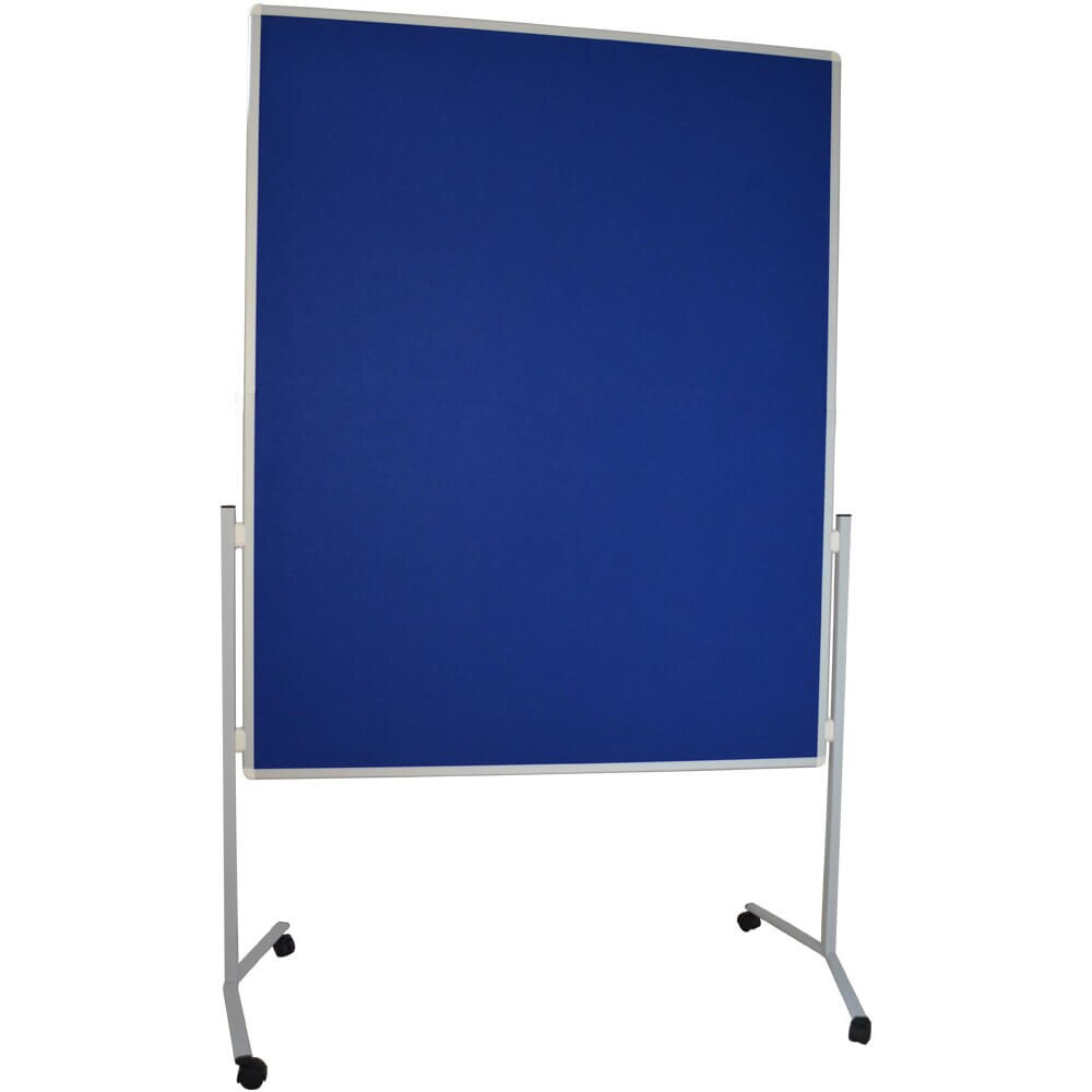 Panou separator mobil 1200x1500 mm, cu 2 fete, albastru