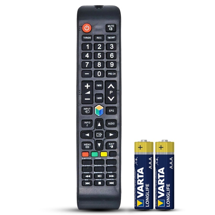 Telecomanda compatibila Nei, 19NE4000, 28NE4000, TEMIX®, neagra, baterii incluse