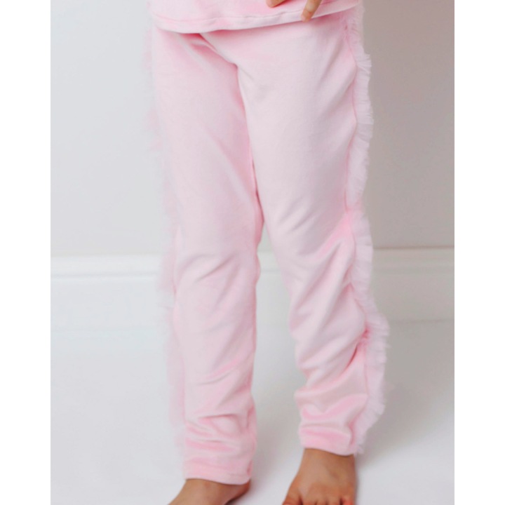 Barsonyos harisnyanadrag tull fodrokkal, babarozsaszin, Rózsaszín