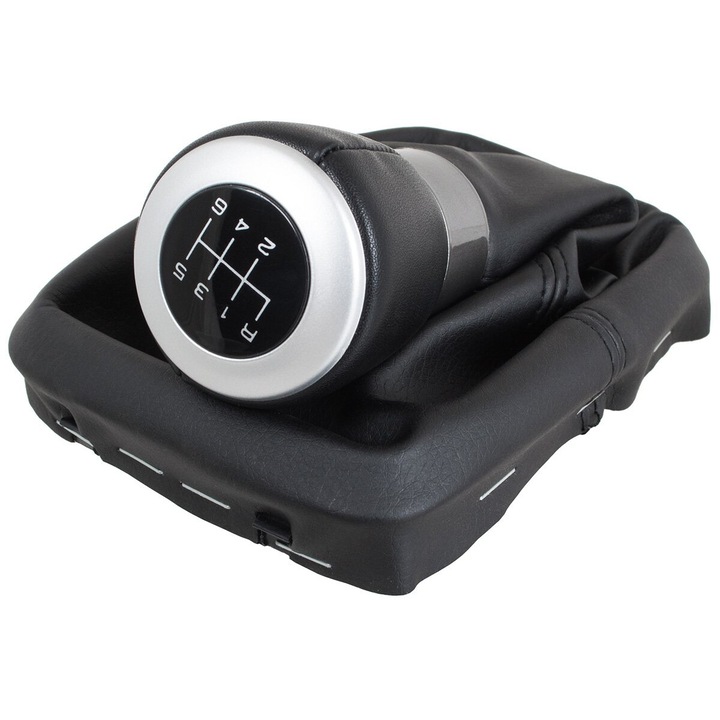 Топка за скоростен лост с маншон, Seat Alhambra 2000-2010, черен, 140x96mm