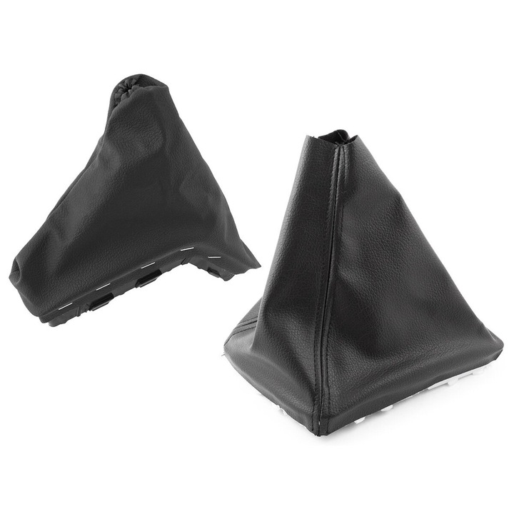 Set manere protectie schimbator de viteze si frana Opel Astra III H, 2004-2014, negru cu rama