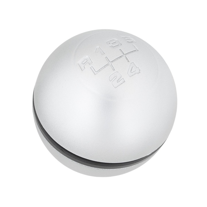 Sebességváltó gomb, Modecar, Alfa Romeo Giuliettához, 5 sebességes, ezüst