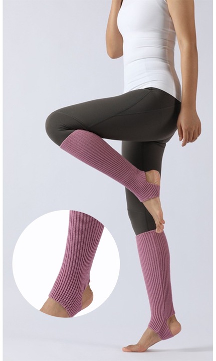 Дамски гети, подходящ за йога, балет, латино танци, един размер за всички, наситено лилаво