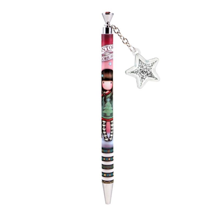 Химикал с талисман Santoro Gorjuss Merry and Bright, Cosy, 1 x 14 x 1 cm, Многоцветен