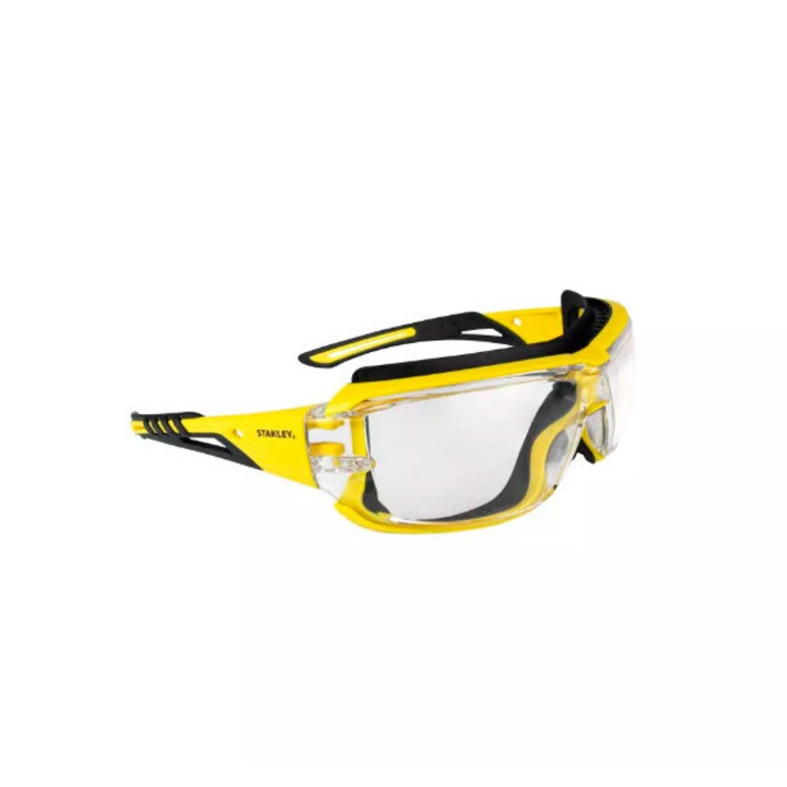 STANLEY védőszemüveg gumi béléssel, átlátszó