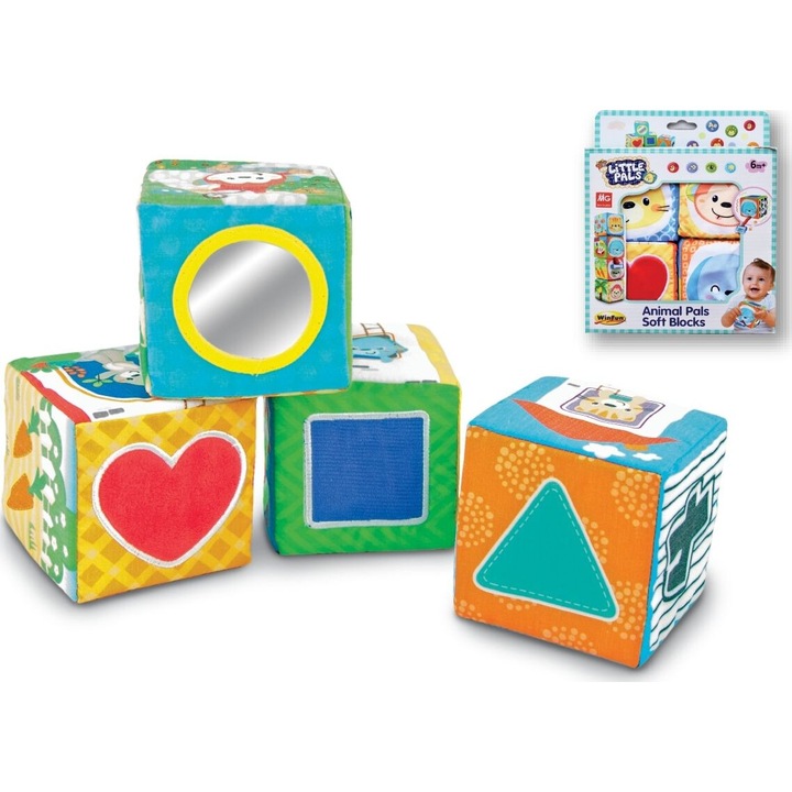 Cuburi Winfun, set cuburi moi, multicolor, 30x30x30cm
