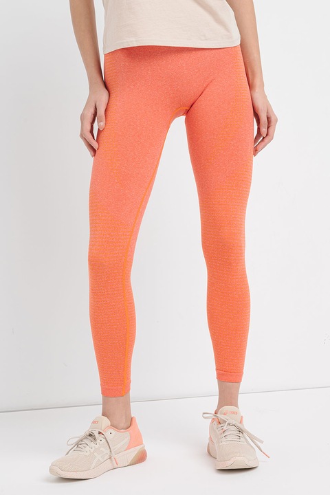 Gymshark, Magas derekú crop sportleggings, Világos narancssárga, S