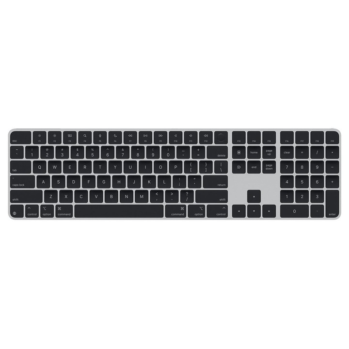 Клавиатура Apple Magic Keyboard (2024), С Touch ID и Numeric Keypad, RO KB, Черен