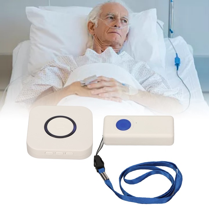 Caregiver Call Device, Mmgoqqt, безжично, дълги разстояния 330m, водоустойчив IP55, 38 мелодии, комплект