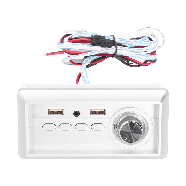 Mmgoqqt 10W усилвател на мощност, поддръжка на MP3, FM радио, 5V, с AUX вход