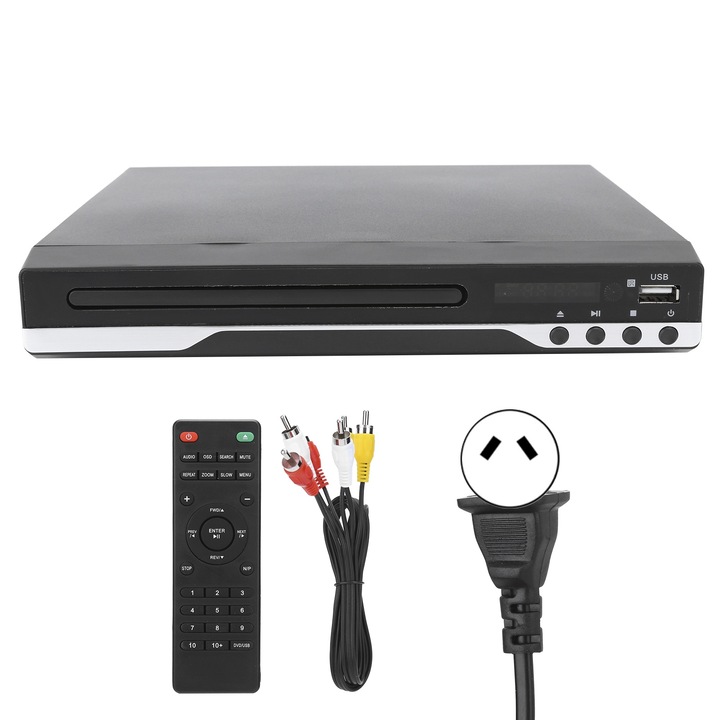 Портативен DVD плейър, Mmgoqqt, 4K, черен, 906g