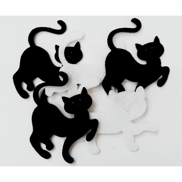 Filcfigura cicák, 5b/cs, kb.6cm 25151